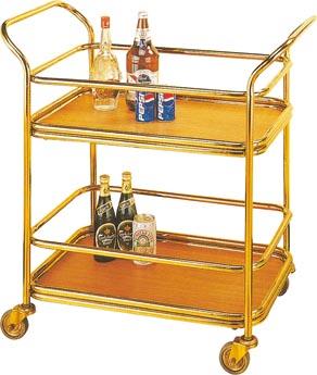 供應(yīng)鈦金三層酒水車/浙江酒店酒水車/賓館酒水車/博新不銹鋼酒水車