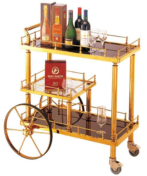 供應(yīng)酒水車服務(wù)車/鈦金酒水車/三層酒水車/暖水瓶車/酒水車直銷