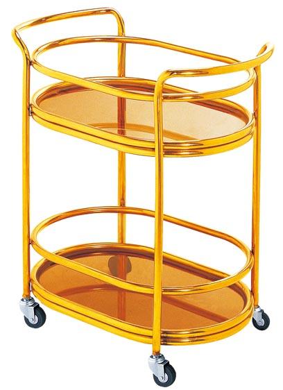 供應鋼木三層酒水車/長形酒水車/鈦金酒水車/酒店酒水車/三層酒水車