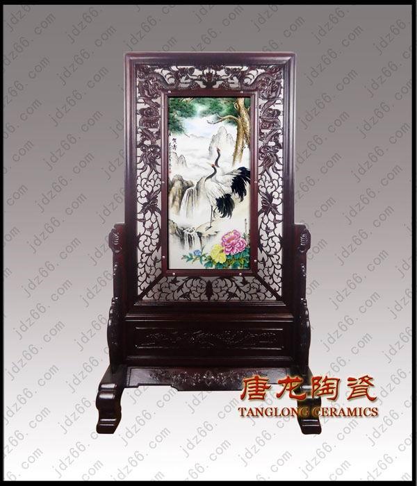 供應(yīng)定做陶瓷插屏