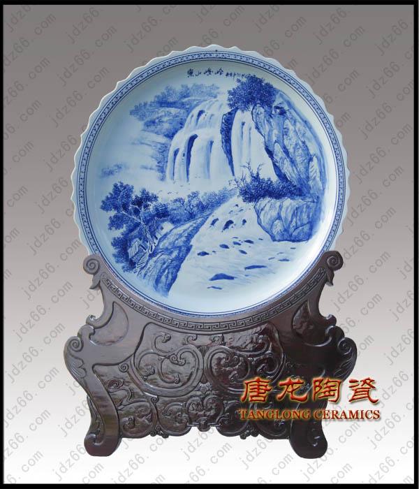 供應(yīng)景德鎮(zhèn)產(chǎn)*大瓷盤(pán)慶典送禮品*