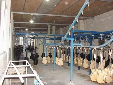 吉他DISK自動(dòng)靜電噴漆實(shí)例圖片