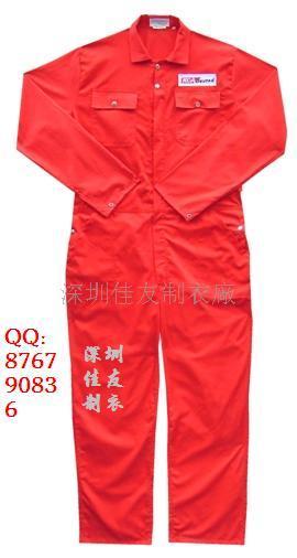 深圳平湖工作服廠家連體服圖片