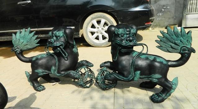 供應(yīng)銅雕工藝品麒麟