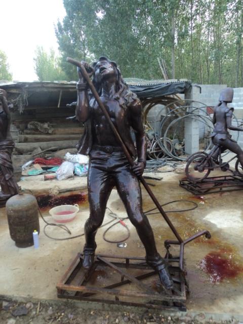 工藝品人物銅雕圖片