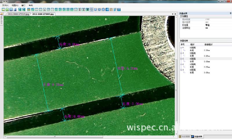 美国VCA视觉卡尺/PCB线宽线图片