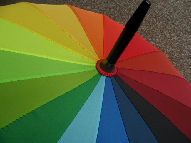 禮品彩虹傘圖片