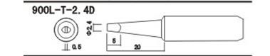供應(yīng)900L-T-24D無鉛烙鐵頭HAKKO 900L-T-2.4D
