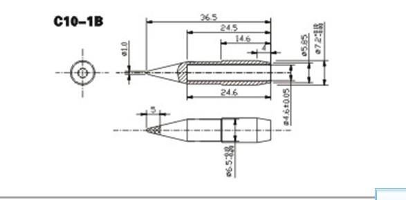 創(chuàng)新高C10-1B無鉛烙鐵頭圖片