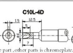 供应创新高C10L-4D无铅烙铁头CXG C10L-4D大功率烙铁咀图片