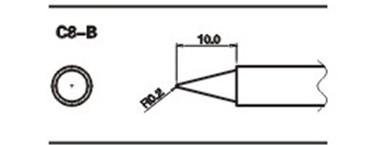 供應創(chuàng)新高C8-2B無鉛烙鐵頭CXG C8-2B烙鐵咀