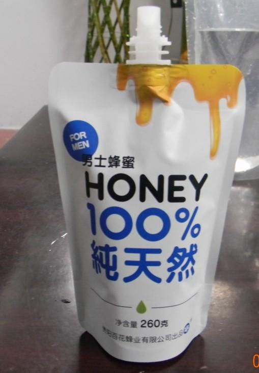 食品吸嘴自立袋蜂蜜包裝袋圖片