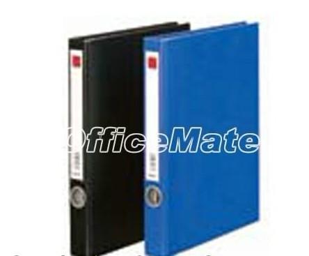 供應(yīng)齊心336A4類2孔D型文件夾黑色/藍(lán)色