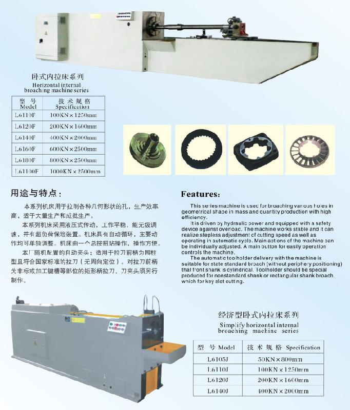 臥式內(nèi)拉床系列L6110F圖片
