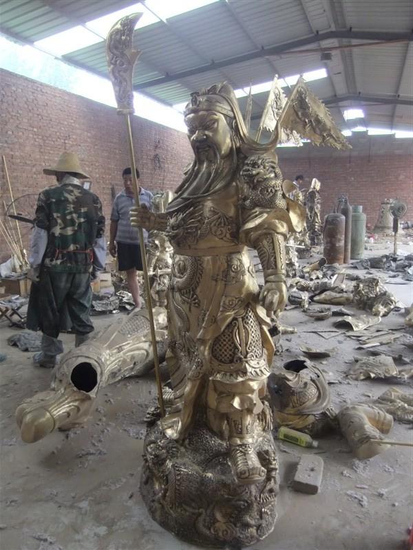 供應(yīng)河北銅雕九龍關(guān)公