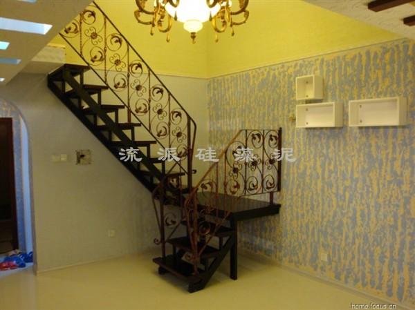 硅藻泥樓梯效果圖圖片