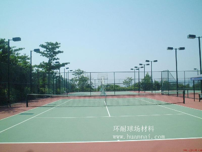 供應(yīng)硅PU網(wǎng)球場材料施工 PU籃球場 羽毛球場材料 硅PU球場材料廠