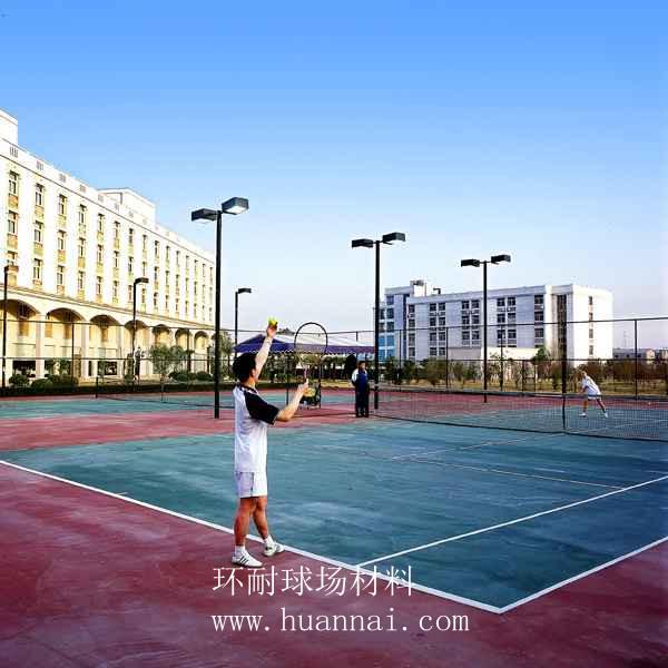 供應(yīng)硅PU網(wǎng)球場材料施工 PU籃球場 羽毛球場材料 硅PU球場材料廠