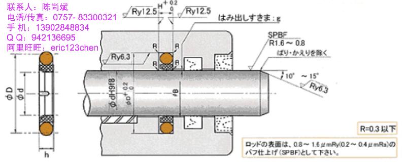 供應(yīng)液壓油缸日本NOKHBTS密封件