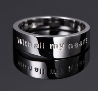 供應(yīng)情侶戒*做，Love you in my heart ring