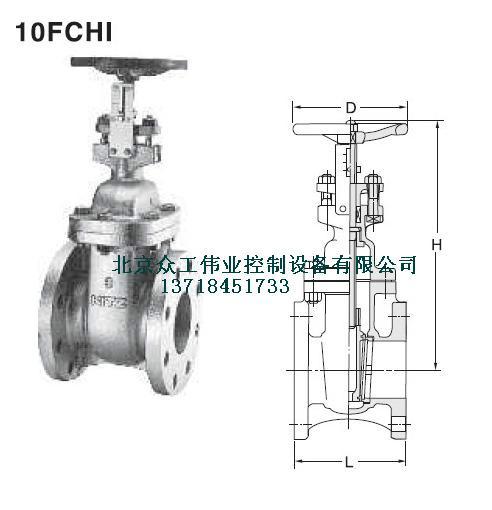 KITZ開滋鑄鐵法蘭暗桿式閘閥圖片