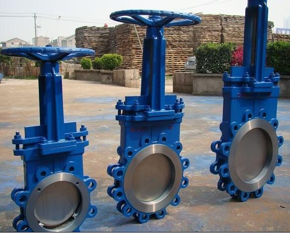 供應(yīng)PZ573F傘齒輪刀形閘閥，PZ573F傘齒輪對夾式刀形閘閥