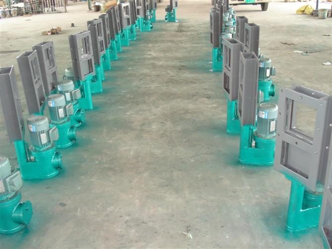 供應(yīng)氣動(dòng)單向閘板門，方形粉體閘板閥