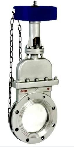 供應(yīng)PZL43H鏈輪刀形閘閥，PZL43H鏈輪對夾式刀形閘閥