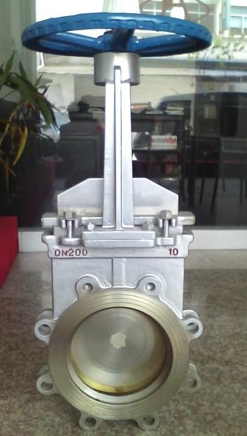 供應(yīng)手動對夾式刀型閘閥