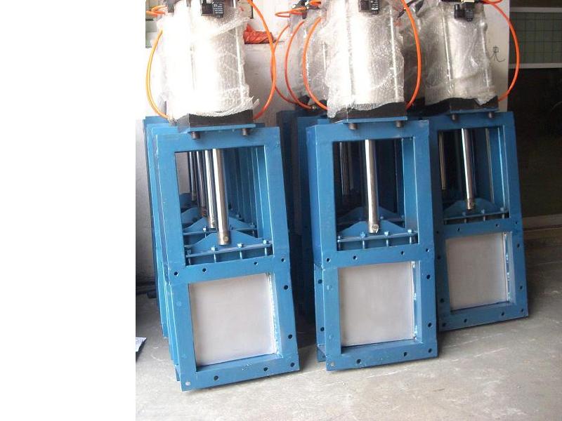 供應(yīng)氣動(dòng)平板閘閥，氣動(dòng)單向平板閘閥，雙向方形平板閘門