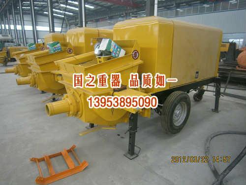 陜西大荔縣混凝土泵機械拖泵礦用混凝土輸送泵隧道混凝土輸送泵泵