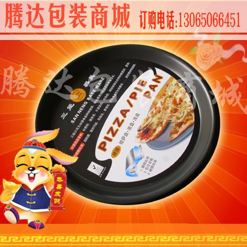 供应6寸披萨盘/黑色不沾/PIZZA盘/批撒盘/派盘/比萨烤盘/硬膜图片