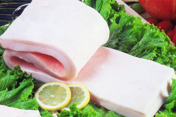 上海金鑼冷鮮肉金鑼豬脊膘豬膘油圖片