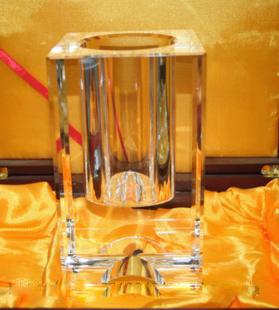 供應水晶筆筒水晶筆筒廠家西安內(nèi)雕