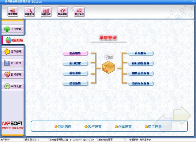 济南服装销售管理软件图片