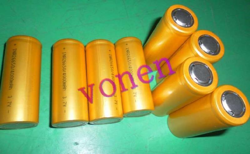 供應(yīng)26650足容量4000MAH鋰電池