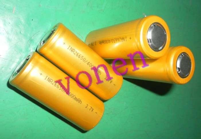 供應(yīng)26650足容量4000MAH鋰電池