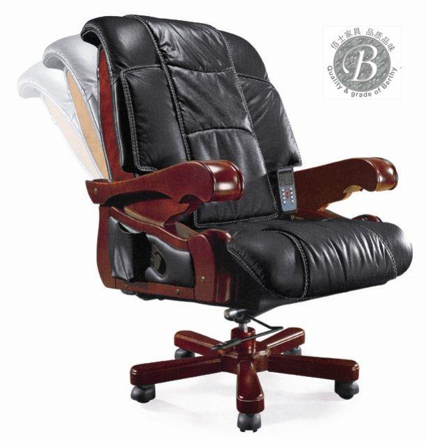 供應(yīng)廣州真皮總裁大班椅D24，真皮總裁實木大班椅定做，佰正家具廠