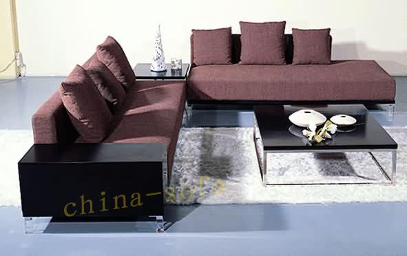休閑客廳轉(zhuǎn)角布藝沙發(fā)1016圖片