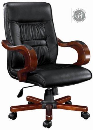 供應(yīng)廣州真皮總裁大班椅D20，真皮總裁實木大班椅定做，佰正家具廠