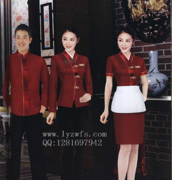 供應(yīng)淄博廠家訂做酒店收銀員服裝
