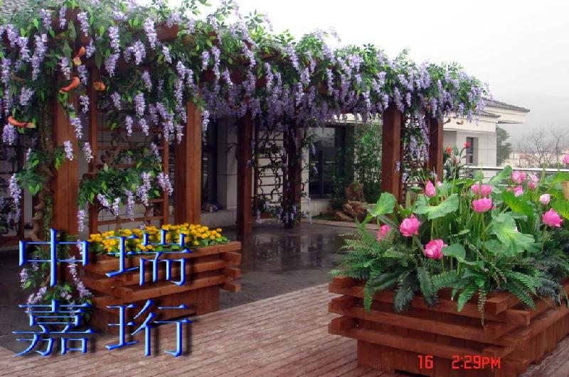 中瑞嘉珩防腐木蘇州葡萄架圖片