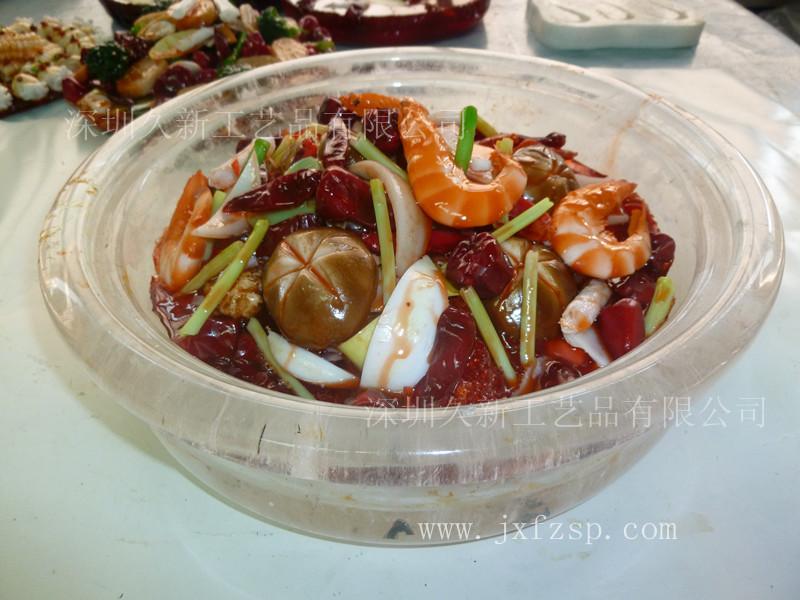 供應(yīng)廣州仿真菜晶鍋燜大蝦 久新供應(yīng)物美價廉產(chǎn)品