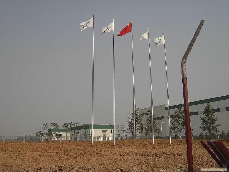 供應(yīng)甘肅武威錐形不銹鋼旗桿直銷、旗桿定做