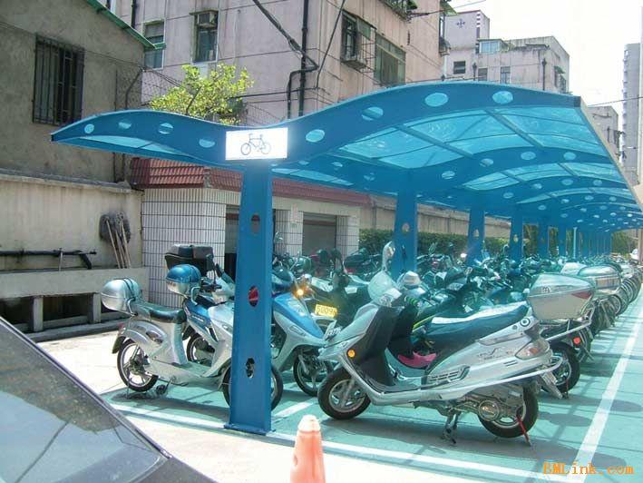 供應小區(qū)自行車棚鋼結構