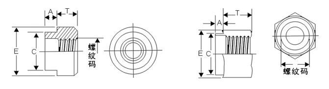 現(xiàn)貨提供優(yōu)質(zhì)環(huán)保藍(lán)白鋅漲鉚螺母Z-M3-1.2 擠壓螺母