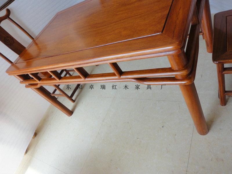 朔州紅木家具批發(fā)|朔州中式家具廠家定做|朔州紅木家具哪里便宜 鄭州古典餐桌 紅木明式餐臺非洲花梨木