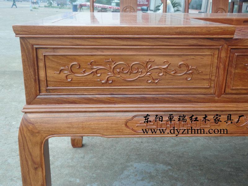 供應(yīng)卓瑞漢宮茶桌6件套/廠家直銷/東陽紅木家具/明清家具/仿古門窗 山東漢宮茶桌6件套緬花非花