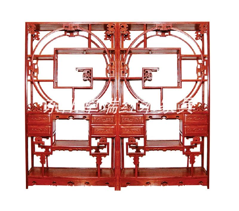 咸陽紅木家具博古架廠家批發(fā)/咸陽紅木家具定做/咸陽月亮門博古架廠家/咸陽非洲花梨木拱門博古架廠商