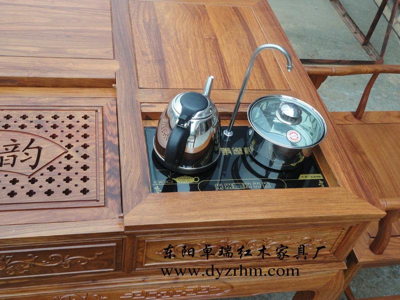 供應(yīng)卓瑞漢宮茶桌6件套/廠家直銷/東陽紅木家具/明清家具/仿古門窗 山東漢宮茶桌6件套緬花非花
